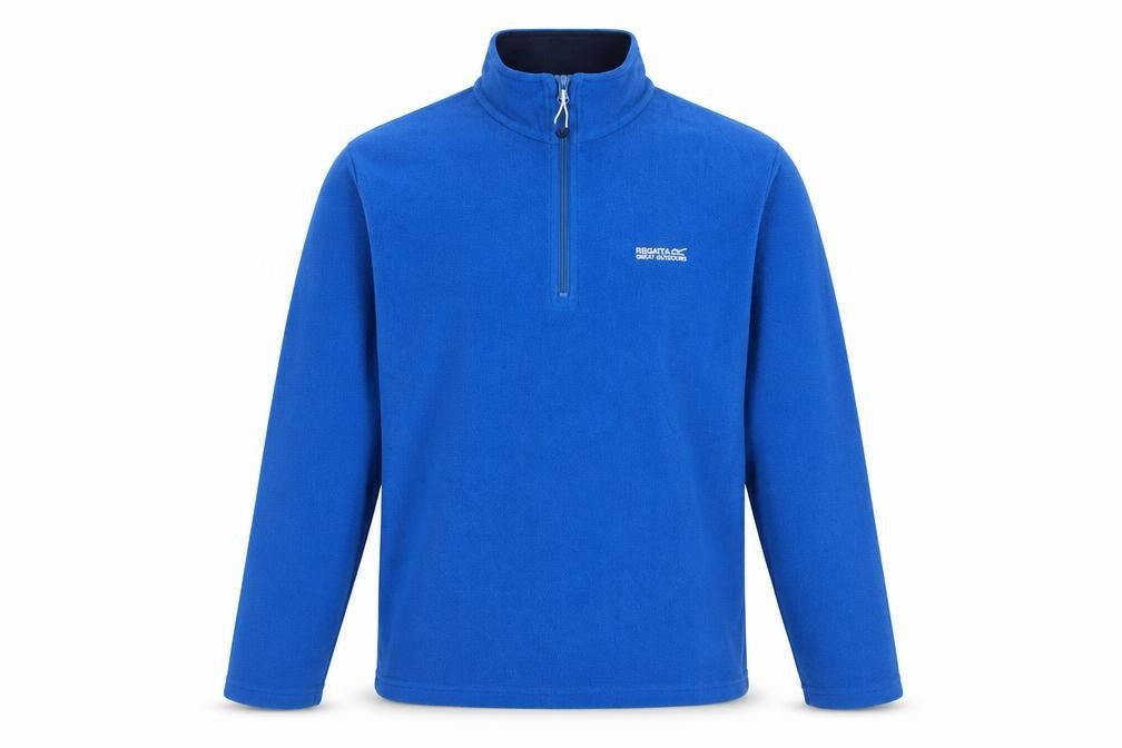 Regatta Mens Blue Fleece 1/4 Zip Pullover Sweatshirt Size L