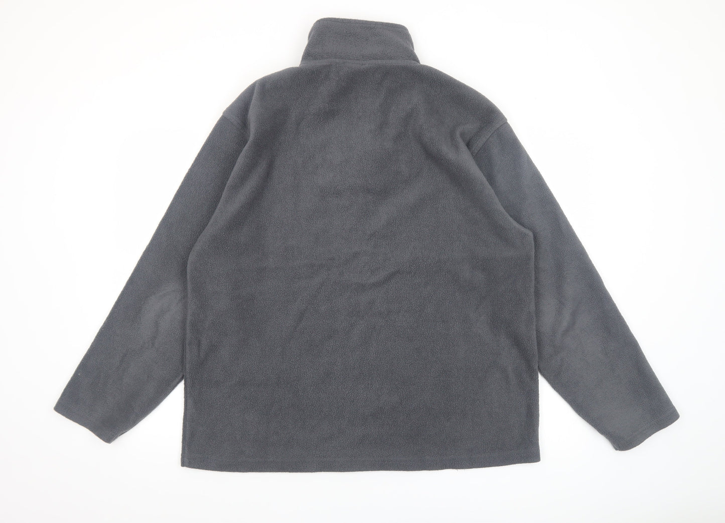 E-Bound Mens Grey Fleece 1/4 Zip Pullover Sweatshirt XL