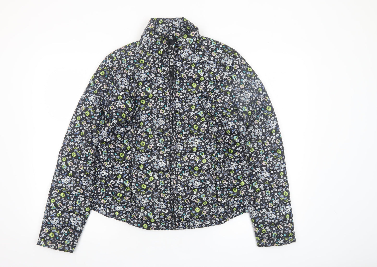 Primark Women’s Multicoloured Floral Lightweight Puffer Jacket M