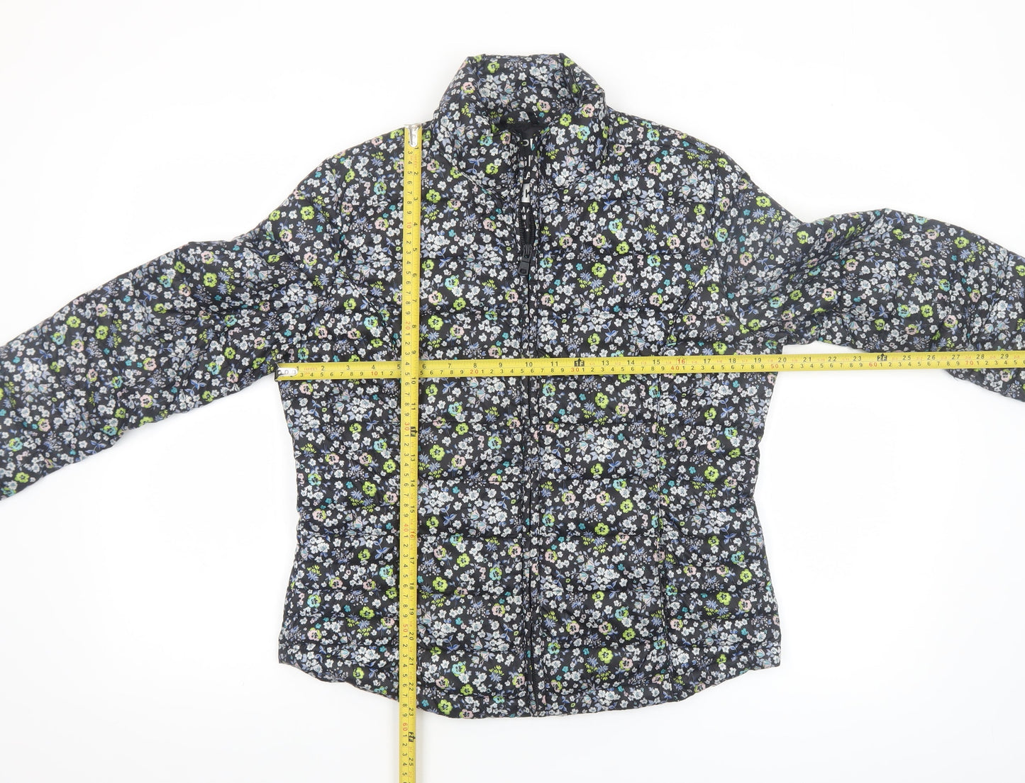 Primark Women’s Multicoloured Floral Lightweight Puffer Jacket M