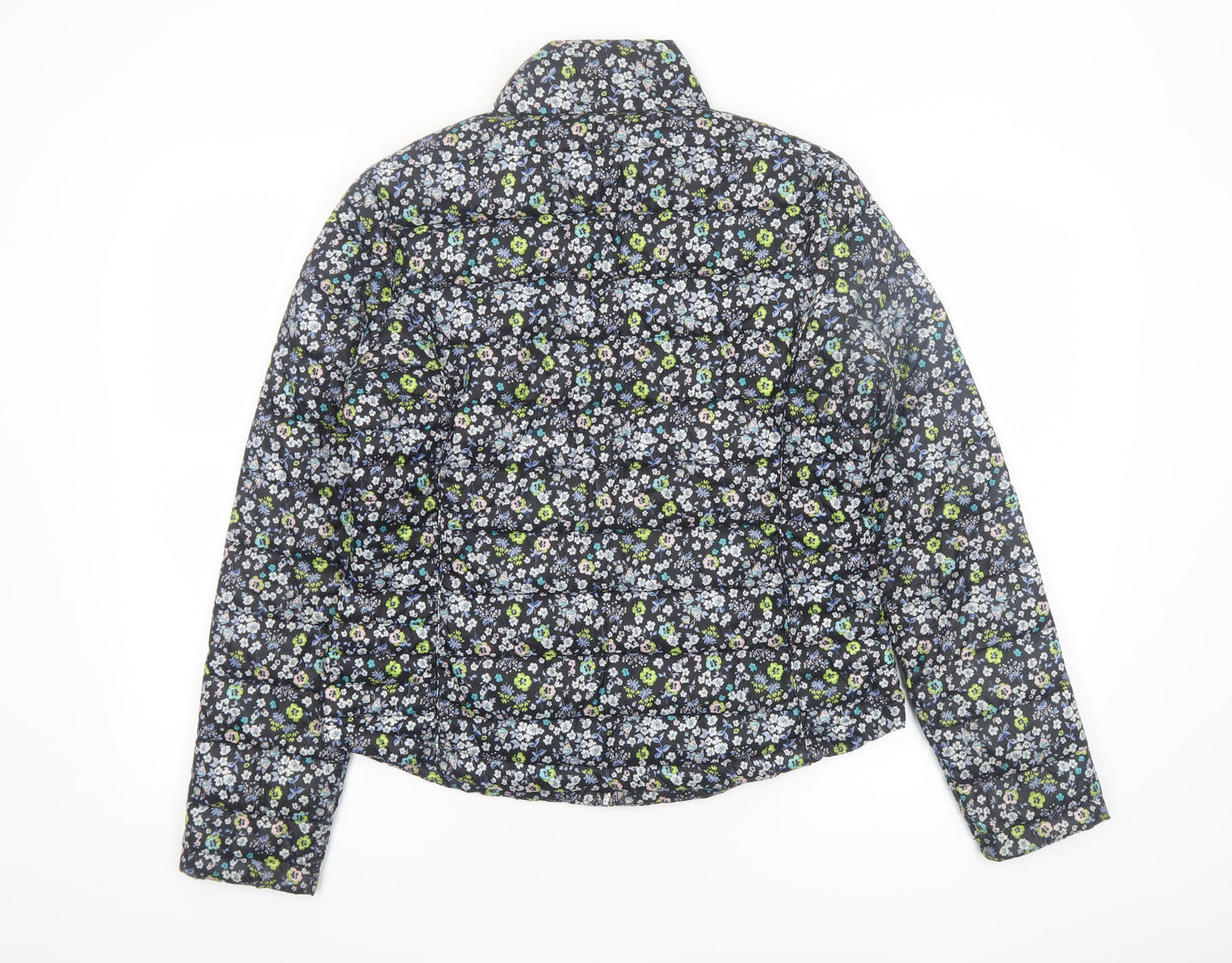 Primark Women’s Multicoloured Floral Lightweight Puffer Jacket M