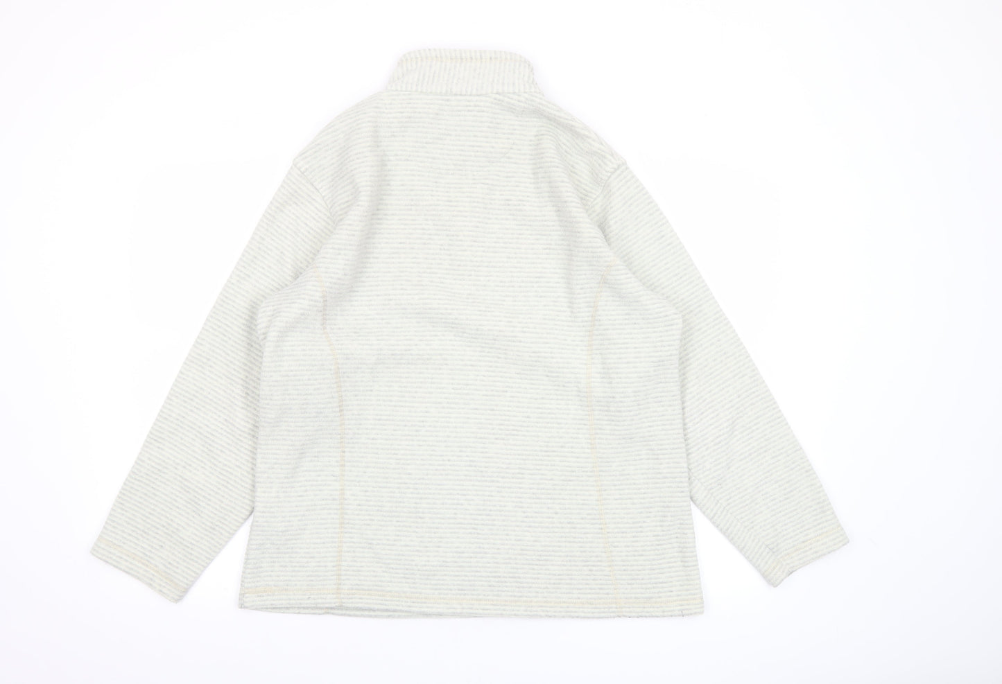 Regatta Women Beige 1/4 Zip Fleece Pullover Sweatshirt UK 16