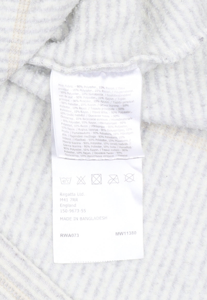 Regatta Women Beige 1/4 Zip Fleece Pullover Sweatshirt UK 16