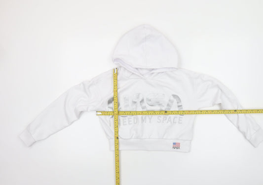 Cool Club Girls White NASA Hoodie Size 13-14 Years Pullover Graphic Print