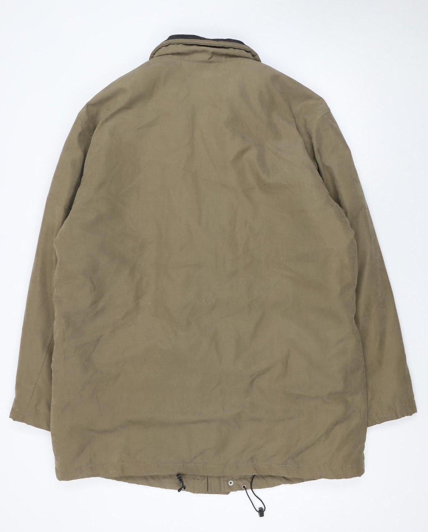 Bush Men's Brown Parka Jacket Size 44 Regular Waterproof Winter Coat