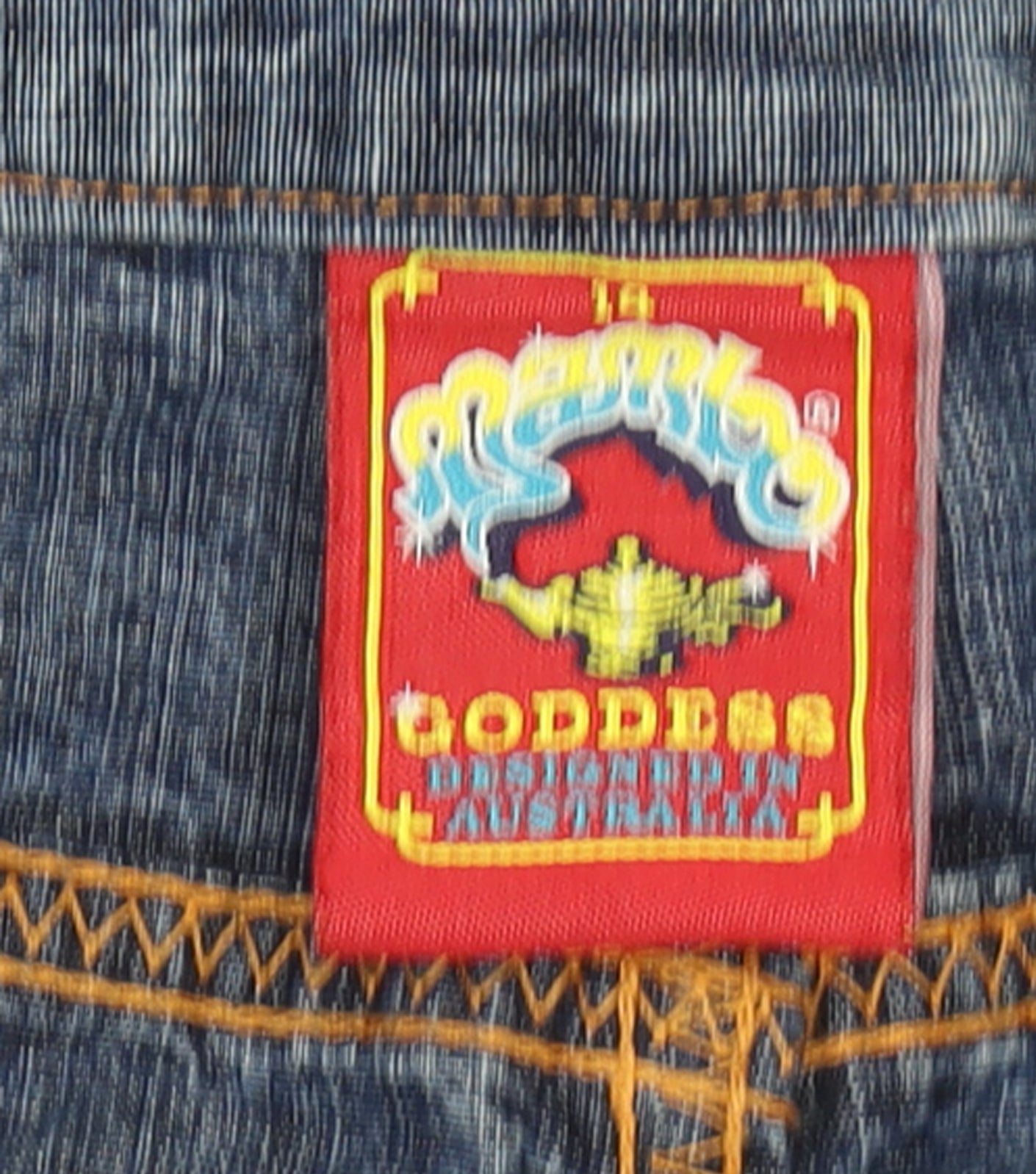 Mambo Women Blue Denim Bermuda Shorts Size 12 Regular Fit