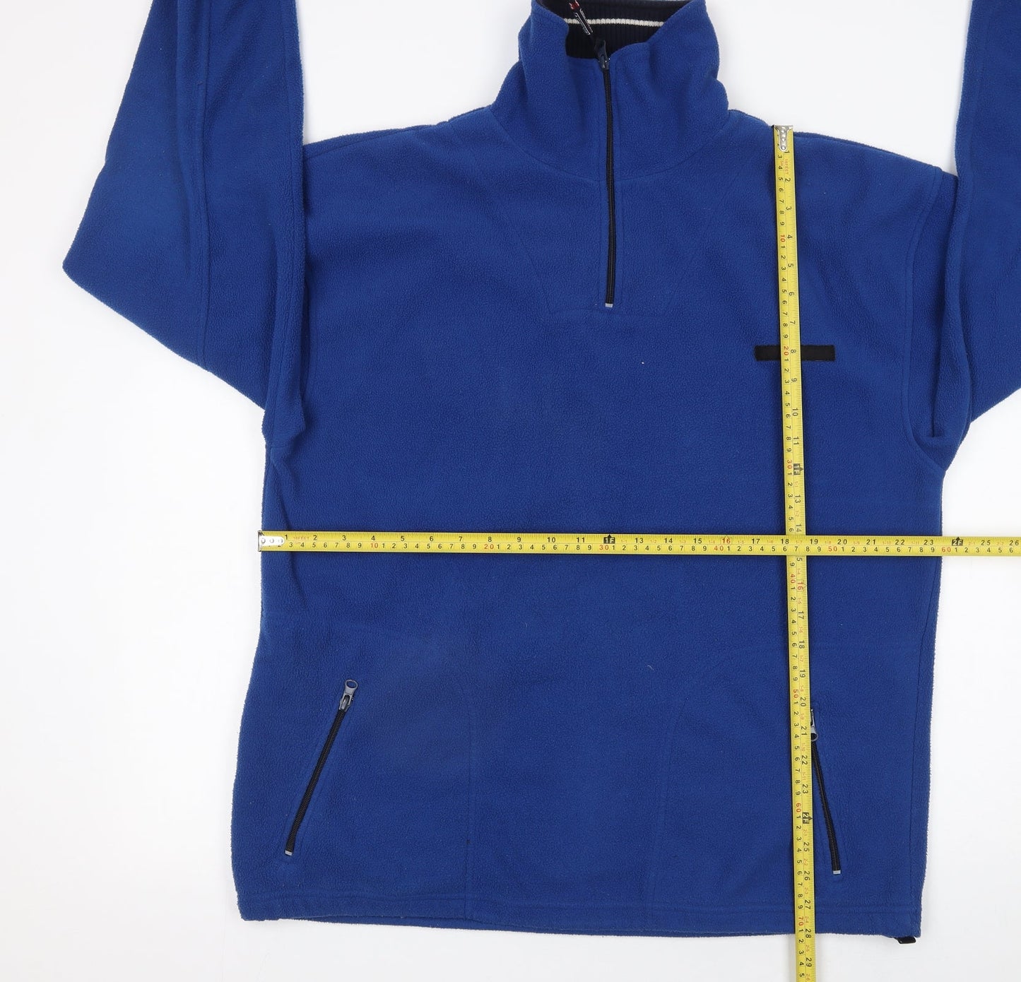 Active Men's Blue Fleece 1/2 Zip Pullover Sweatshirt Size L