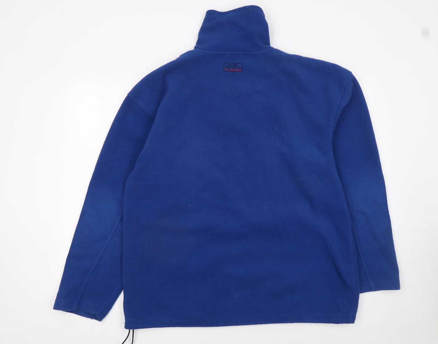 Active Men's Blue Fleece 1/2 Zip Pullover Sweatshirt Size L