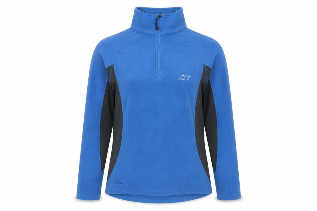 Technicals Women's Blue 1/4 Zip Fleece Pullover Sweatshirt Size 10