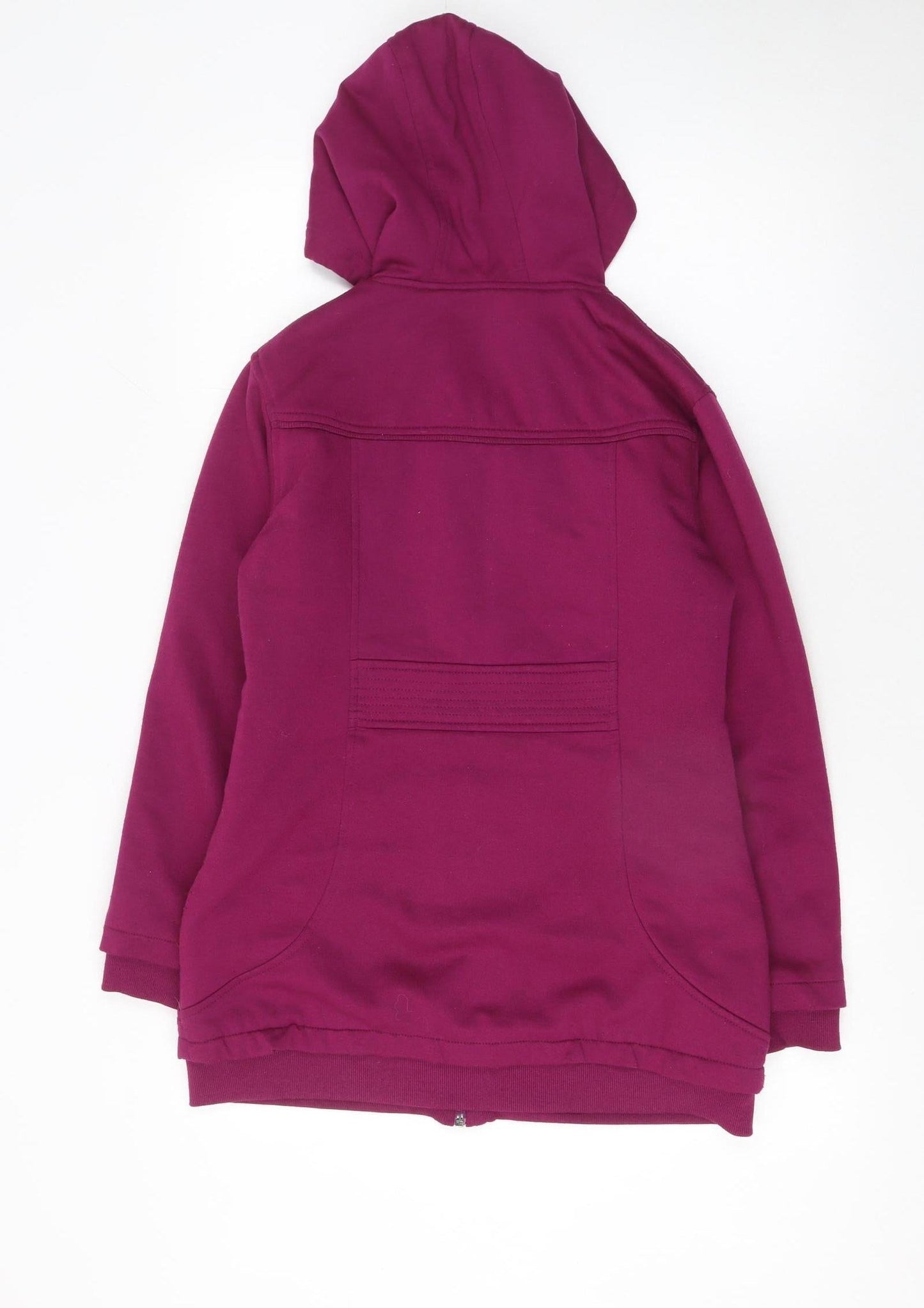 Rozella Women’s Purple Hooded Mid-Length Cotton Jacket M