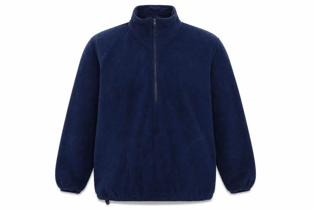 GTC Mens Blue Fleece 1/2 Zip Pullover Sweatshirt Size L