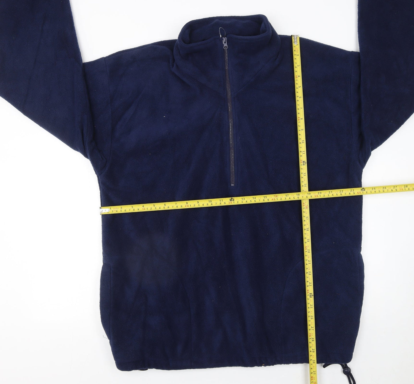 GTC Mens Blue Fleece 1/2 Zip Pullover Sweatshirt Size L