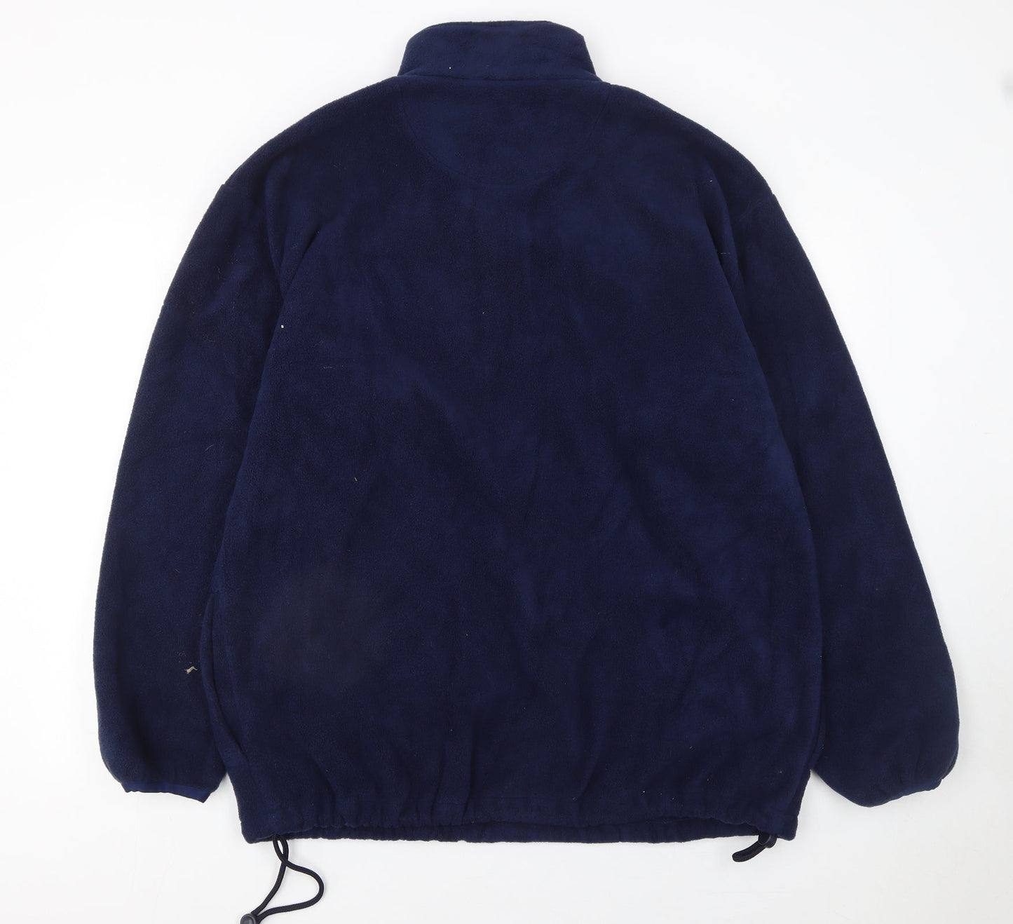 GTC Mens Blue Fleece 1/2 Zip Pullover Sweatshirt Size L