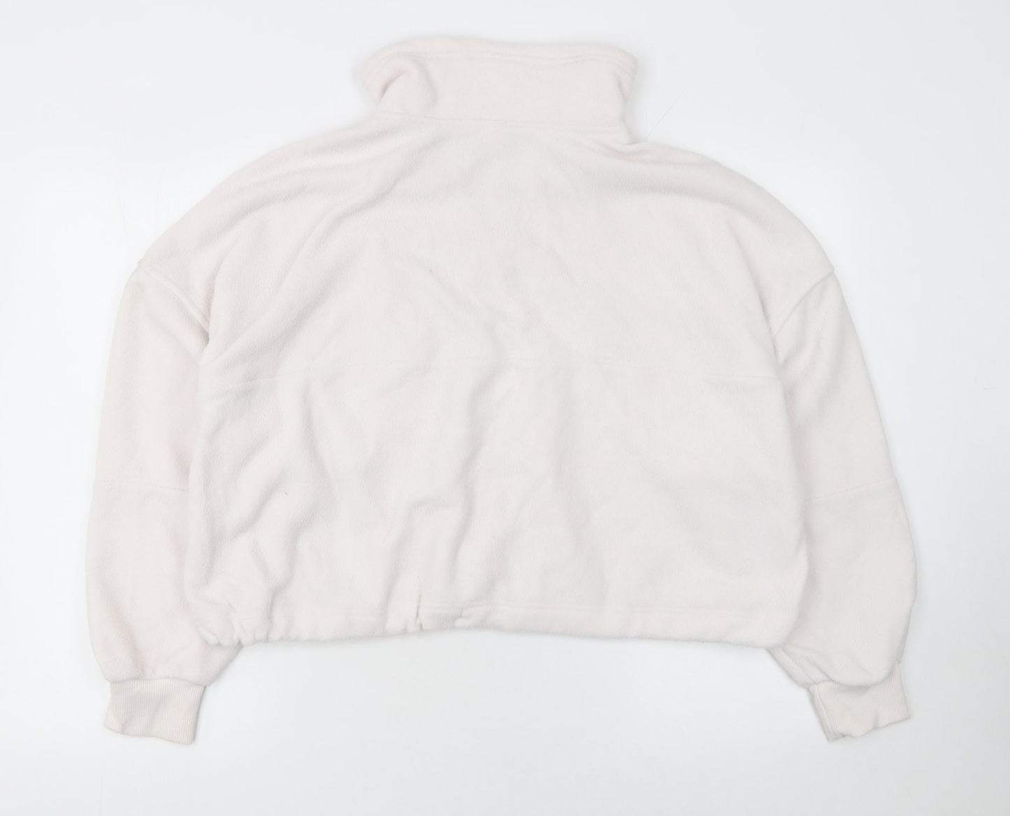 Anko Active Women's Beige Fleece 1/4 Zip Sweatshirt Size 14