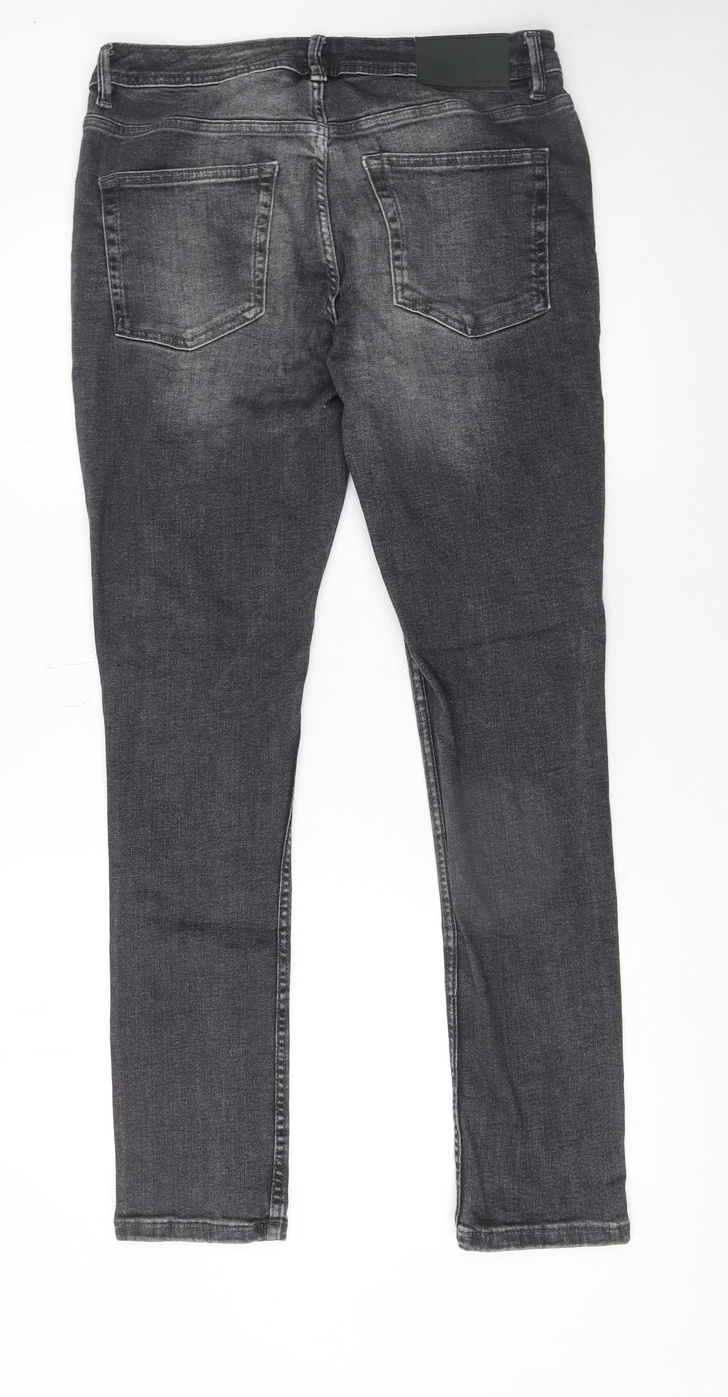 Denim Co. Men's Grey Skinny Stretch Jeans W38 L32
