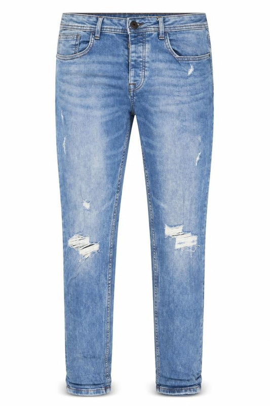 Denim Co Men's Blue Super Skinny Distressed Jeans W36 L32