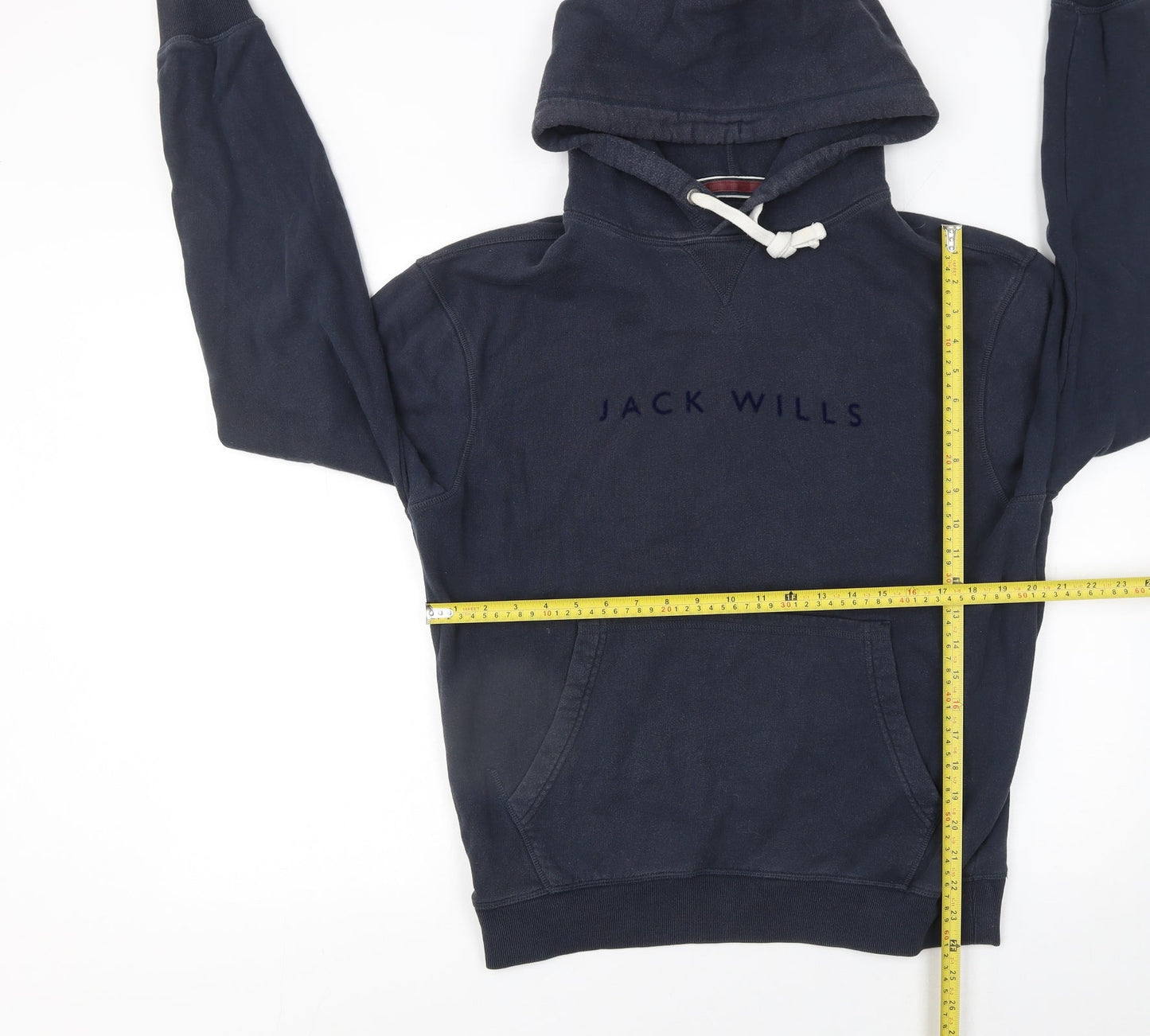 Jack Wills Men's Blue Pullover Hoodie Size S Regular Fit Logo