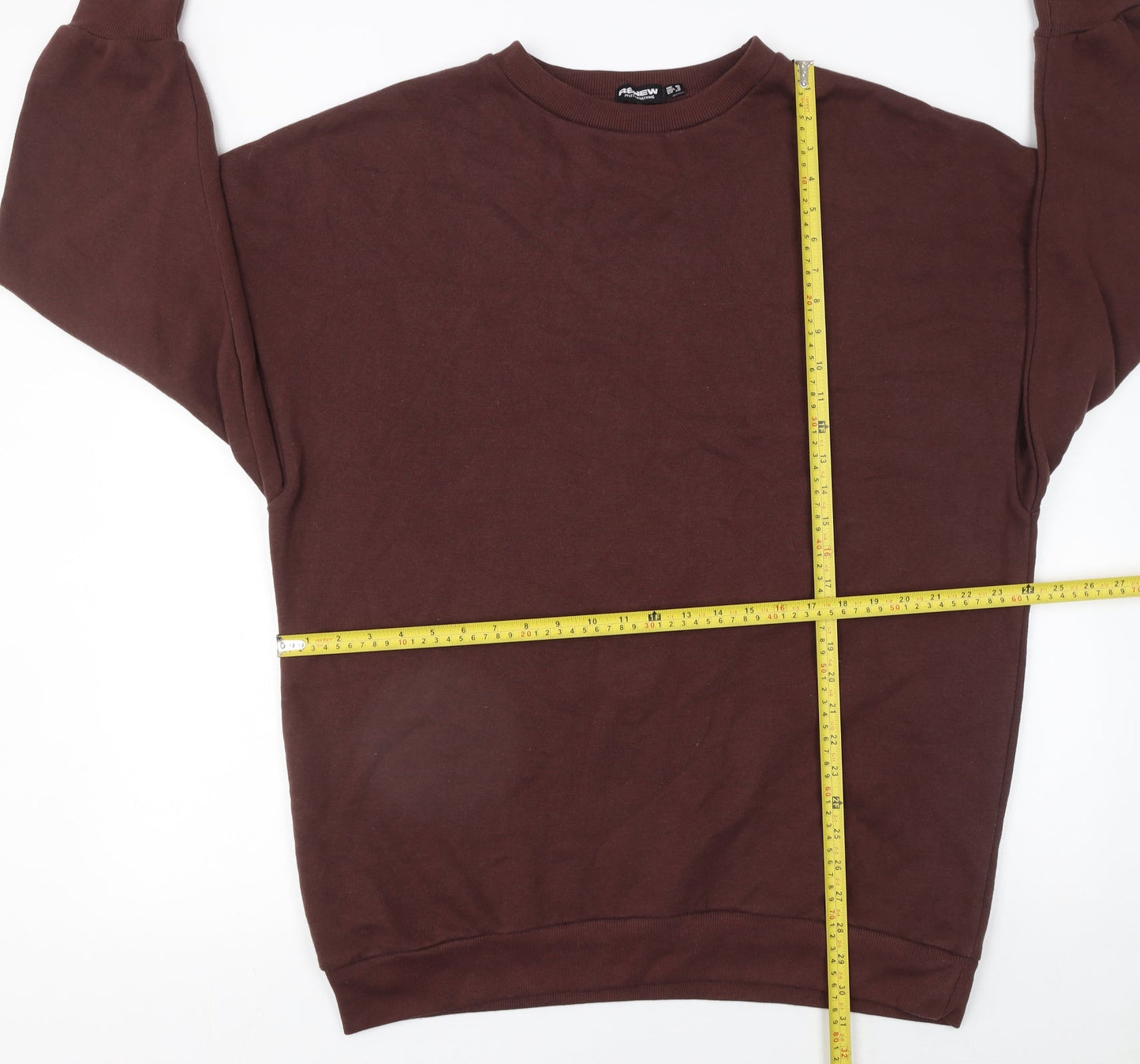 PrettyLittleThing Women Brown UK 10 Pullover Sweatshirt