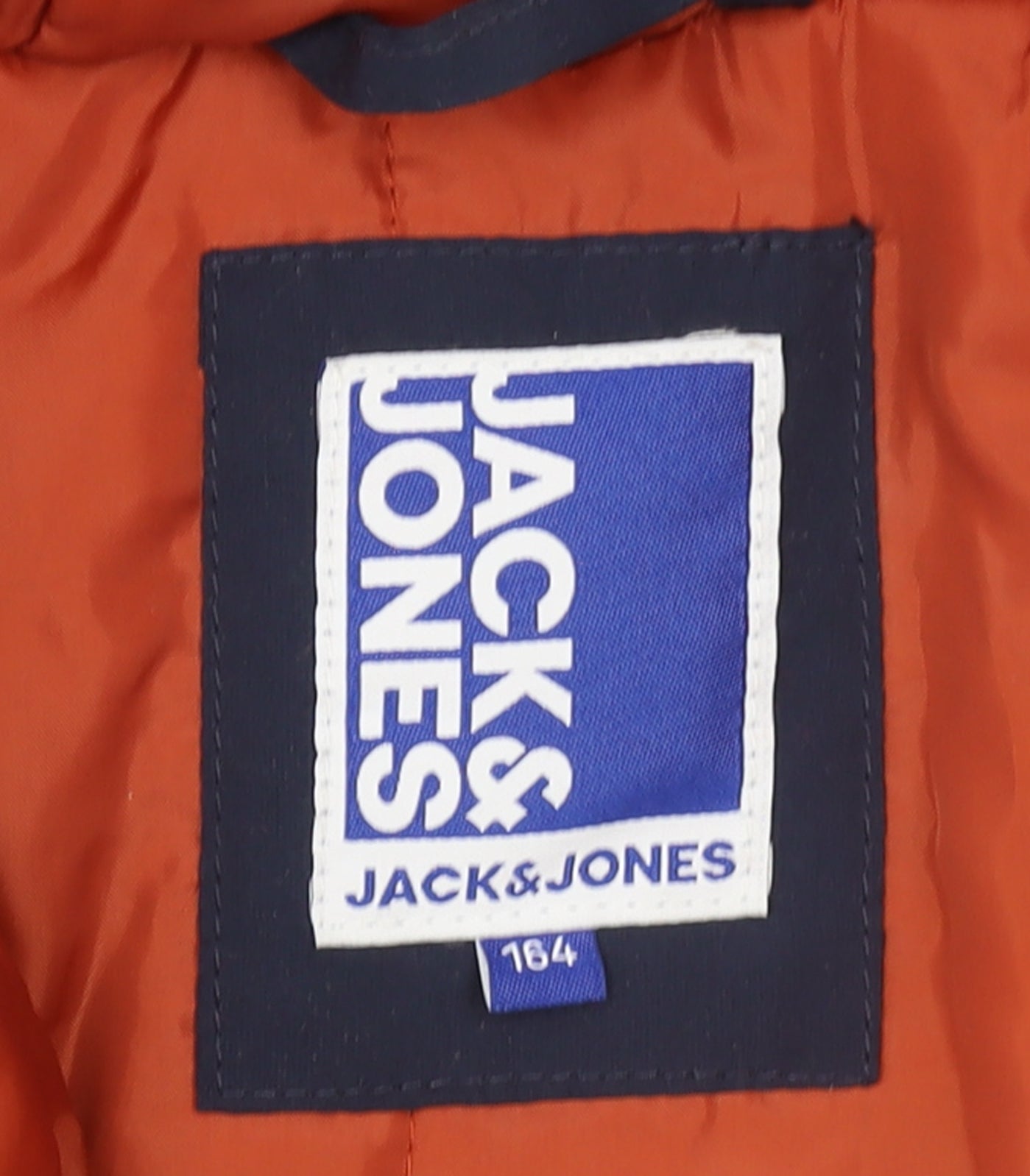 Jack & Jones Boys Blue Hooded Padded Parka Coat Age 14 Years 164cm