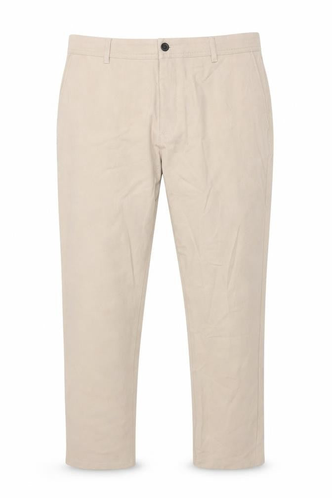 Zara Men Beige Slim Fit Chino Trousers Size M 33in Waist
