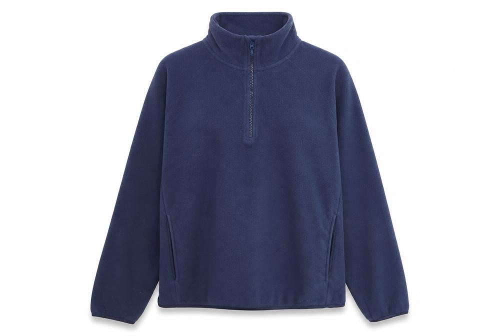 Animal Womens Blue Half Zip Fleece Sweatshirt UK 16 Pullover