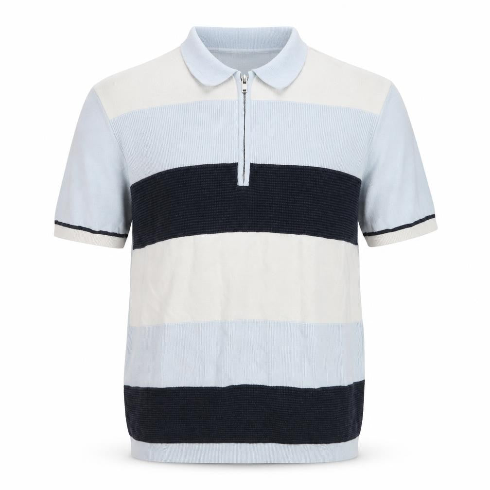 ARNE Men’s Multicoloured Striped Cotton Polo Shirt Size L