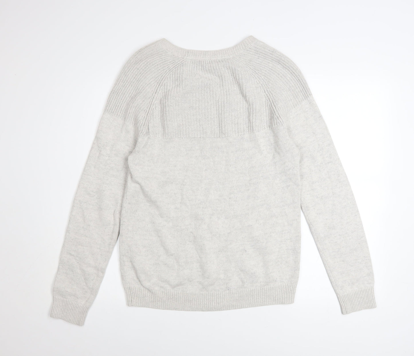 Esprit Men’s Beige Cotton Crew Neck Pullover Jumper Size S