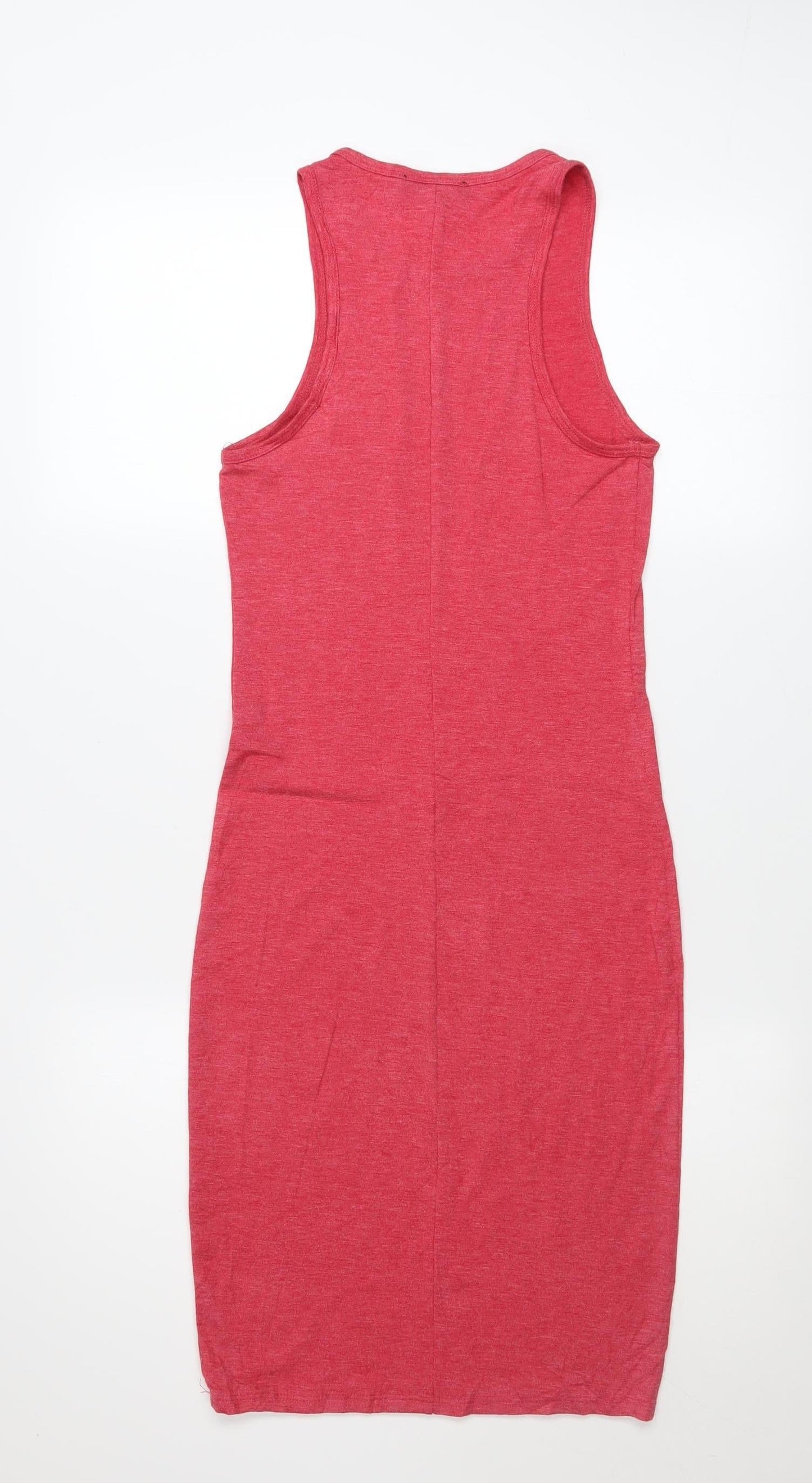 Forever 21 Women Red Sleeveless Bodycon Dress Size S