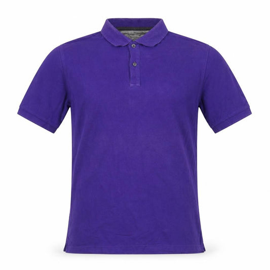 Modern Essentials Men's Purple Regular Fit Cotton Polo Shirt M