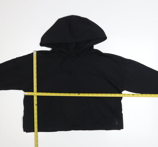 Nike Women's Black Dri-FIT Pullover Hoodie Size M Relaxed Fit