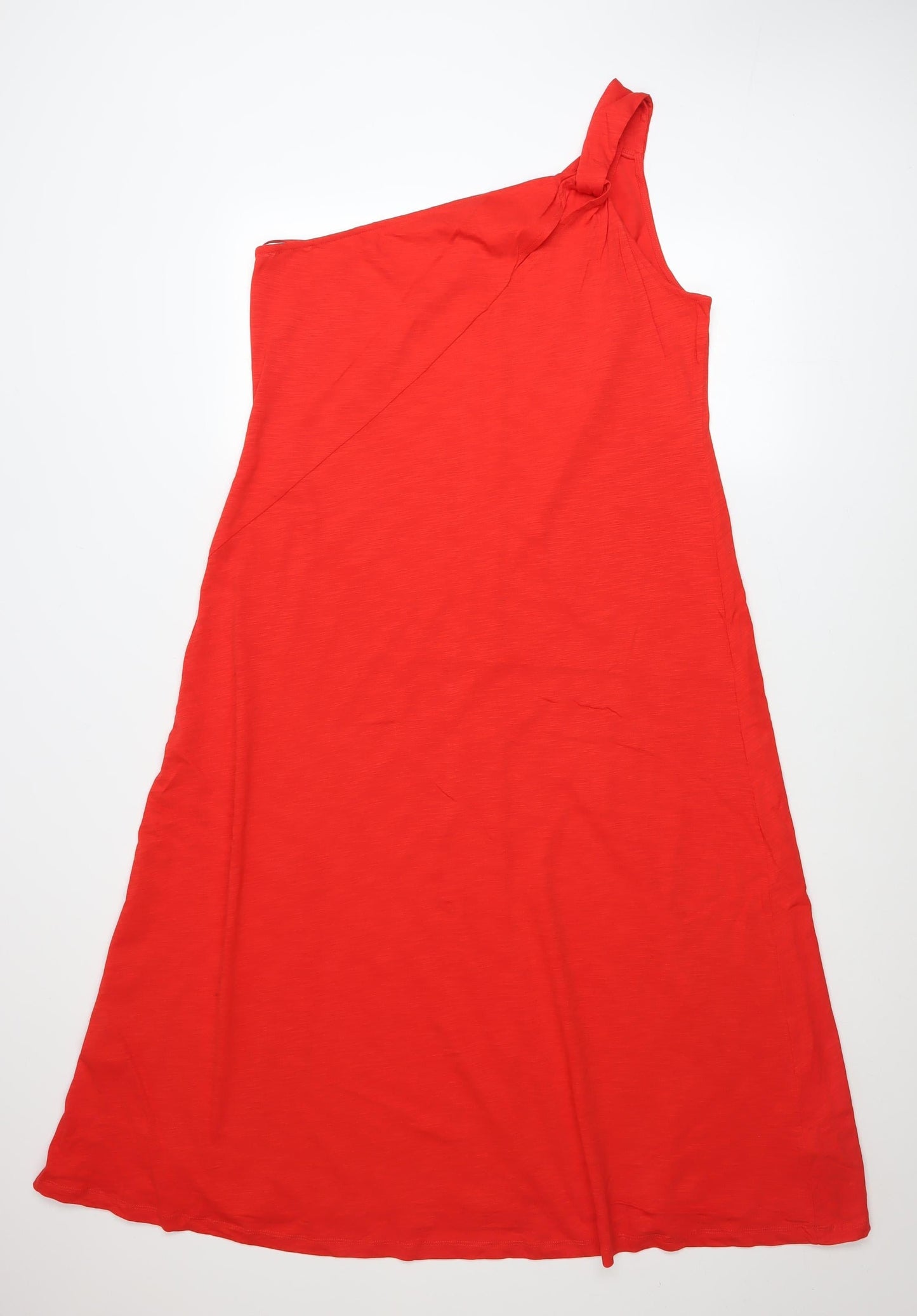 Marks and Spencer Women’s Red One Shoulder A-Line Dress Size 16