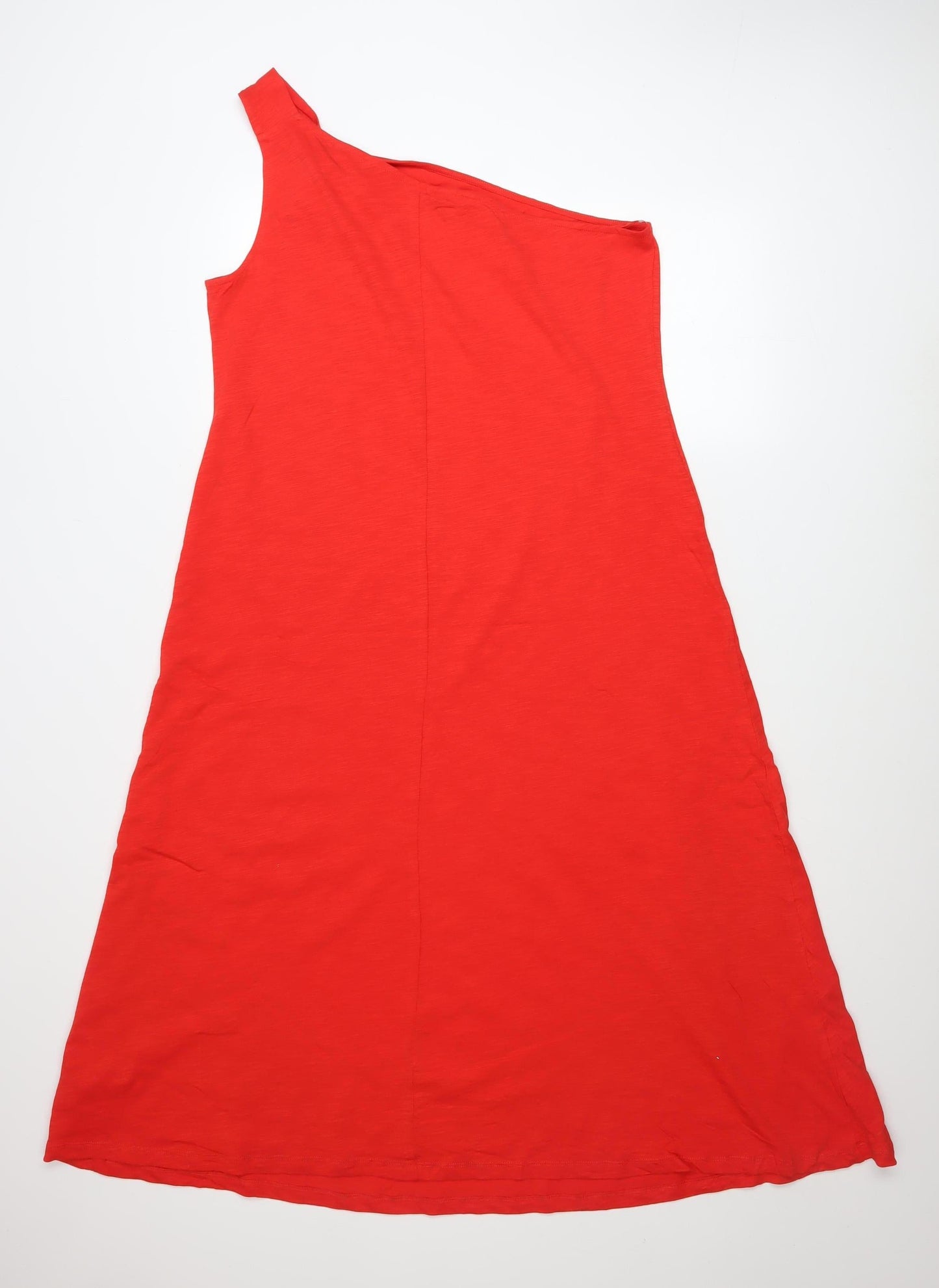 Marks and Spencer Women’s Red One Shoulder A-Line Dress Size 16