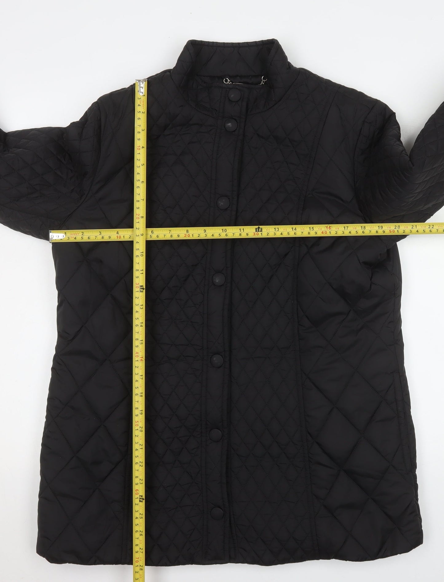Windsmoor Women's Black Quilted Mid-Length Jacket Size 12