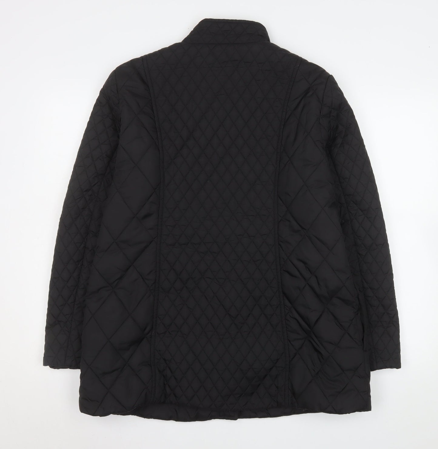 Windsmoor Women's Black Quilted Mid-Length Jacket Size 12