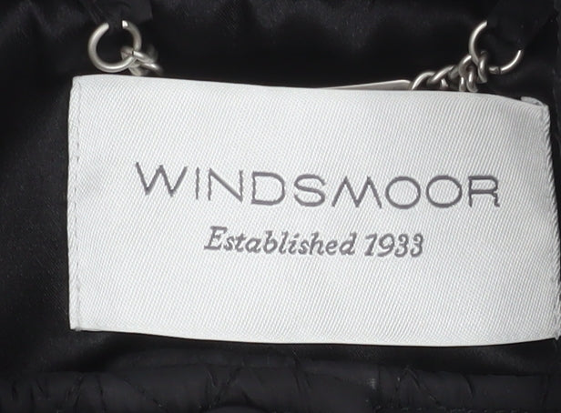 Windsmoor Women's Black Quilted Mid-Length Jacket Size 12