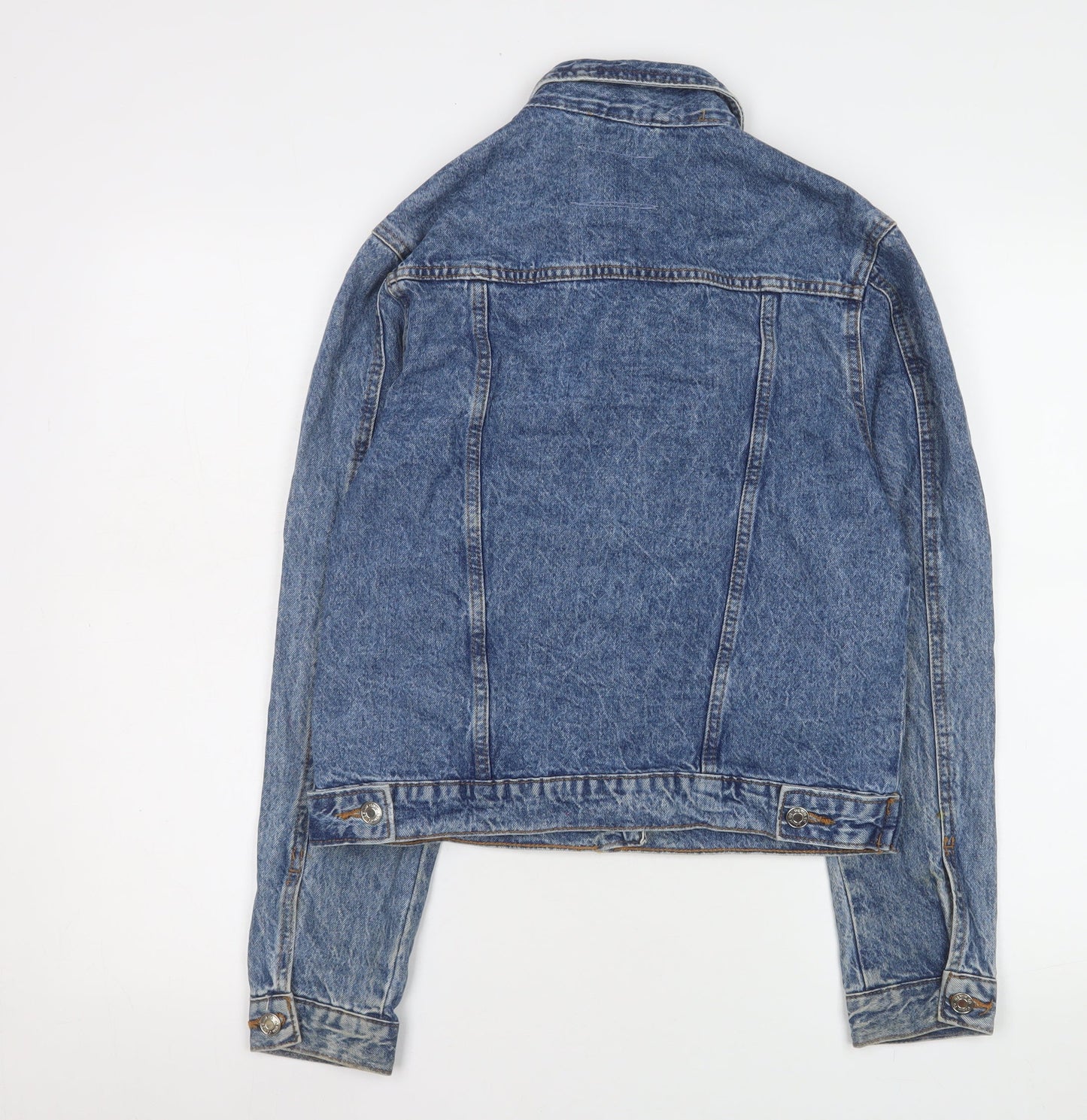 Denim Co. Women's Blue Cotton Basic Jacket Size 4