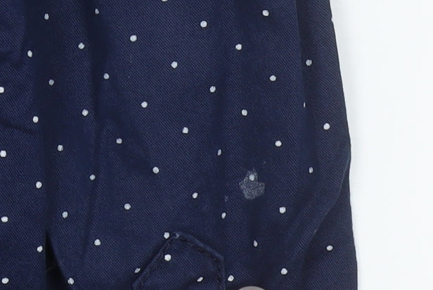 L.O.G.G. Boys Blue Polka Dot Button-Up Cotton Shirt 9-10 Years