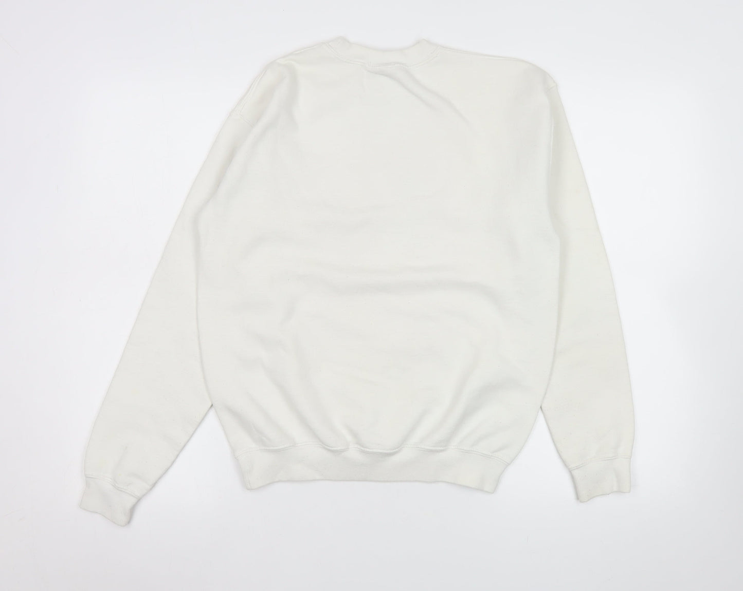 Absolute Cult Women's White Ariana Graphic Print Pullover Sweatshirt XL