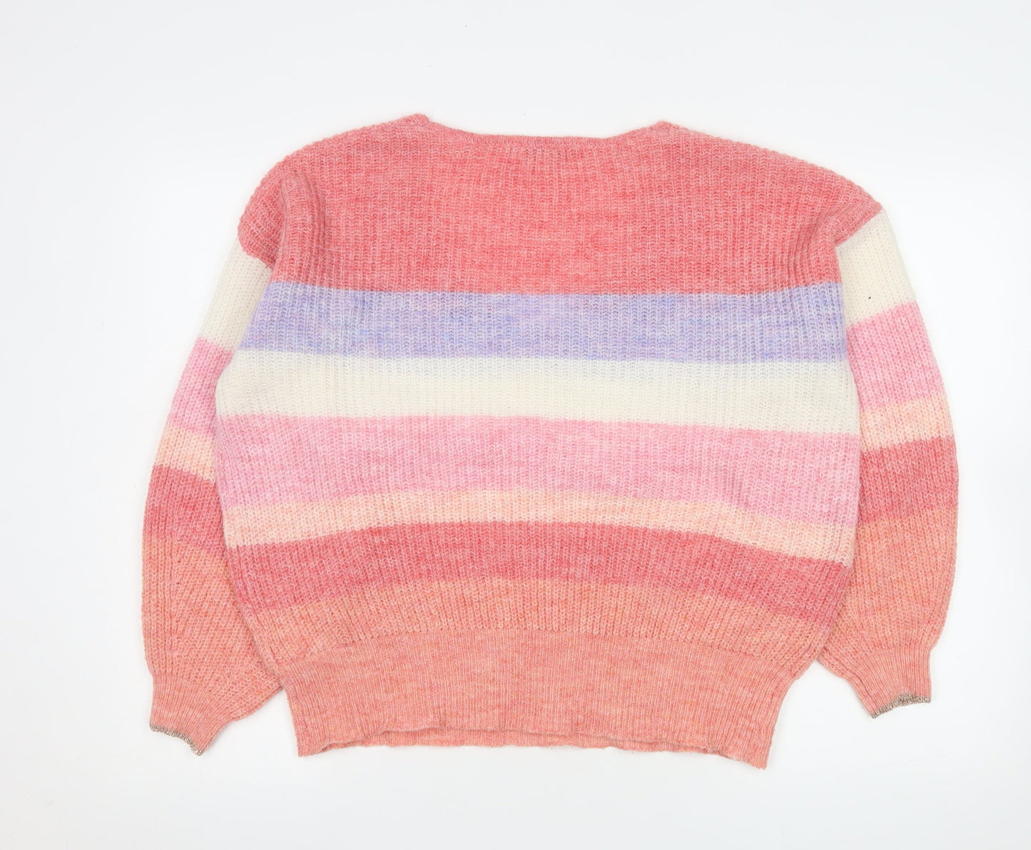 Monsoon Women’s Multicoloured L V-Neck Chunky Knit Jumper