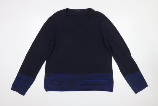 Gap Women’s Blue Cotton Pullover Jumper XL Long Sleeve Knit