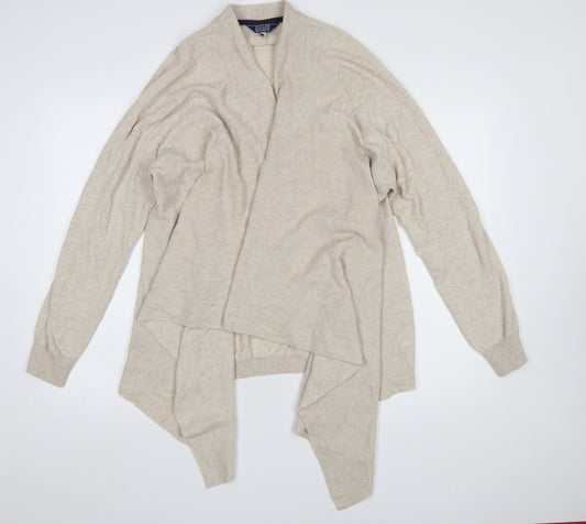 Joules Womens Beige Wrap Knit Cardigan UK 18 Long Sleeve Wool Blend