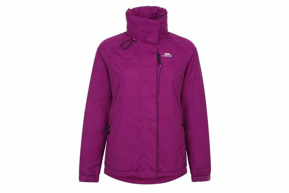 Trespass Women's Purple Waterproof Breathable Rain Jacket Size S