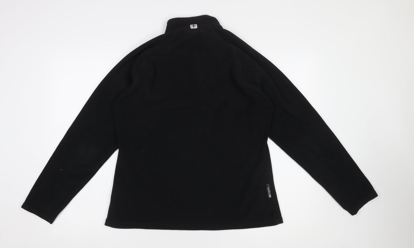 Mountain Warehouse Women Black Fleece 1/2 Zip Pullover UK14