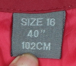 Regatta Women's Red Waterproof Hooded Rain Jacket Size 16
