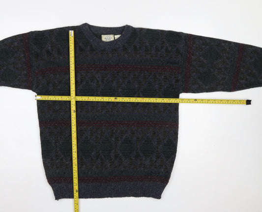 The Men's Store at Sears Men's Multicoloured L Geometric Knit Pullover Jumper