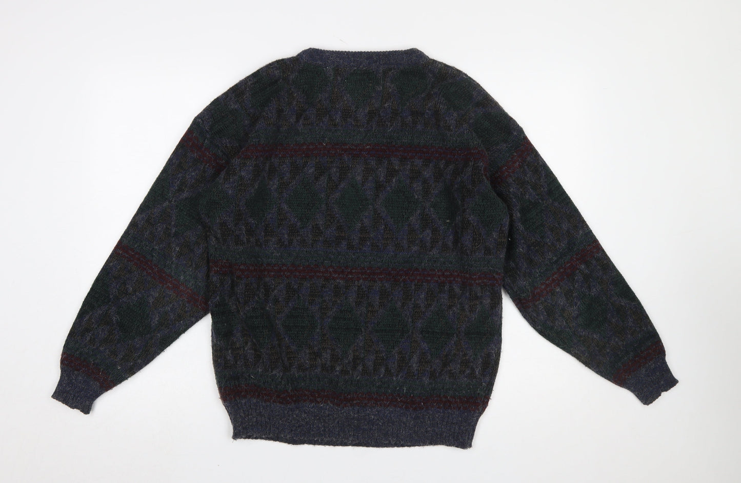 The Men's Store at Sears Men's Multicoloured L Geometric Knit Pullover Jumper
