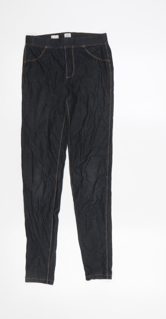 GAP Kids Girls Black Jegging Leggings XL 12-13 Years Stretch Denim