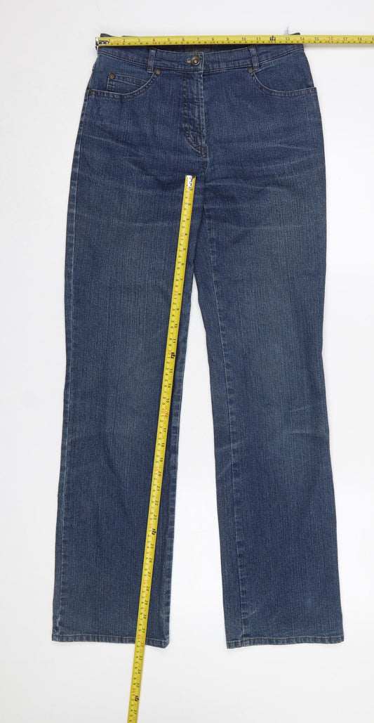 Gerry Weber Women Blue Straight Denim Jeans Size 10 Regular Fit