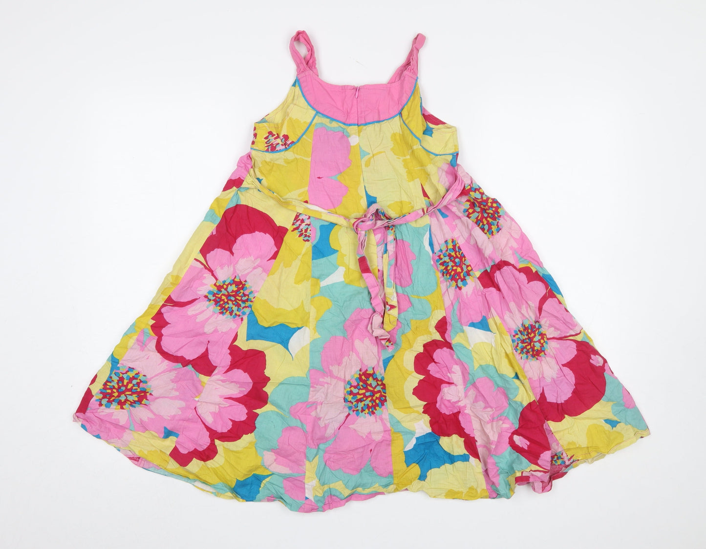 Monsoon Girls Multicoloured Floral Beaded A-Line Dress 8-9 Years