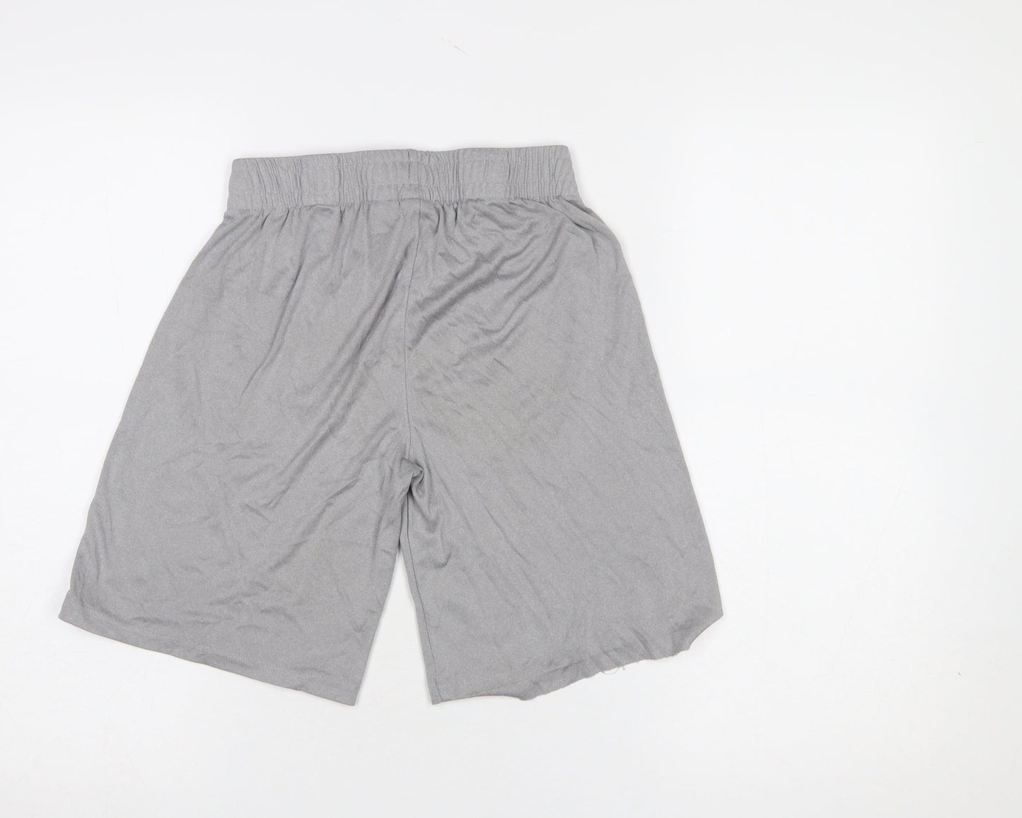 Puma Boys Grey 10-12 Years Athletic Jersey Sports Shorts